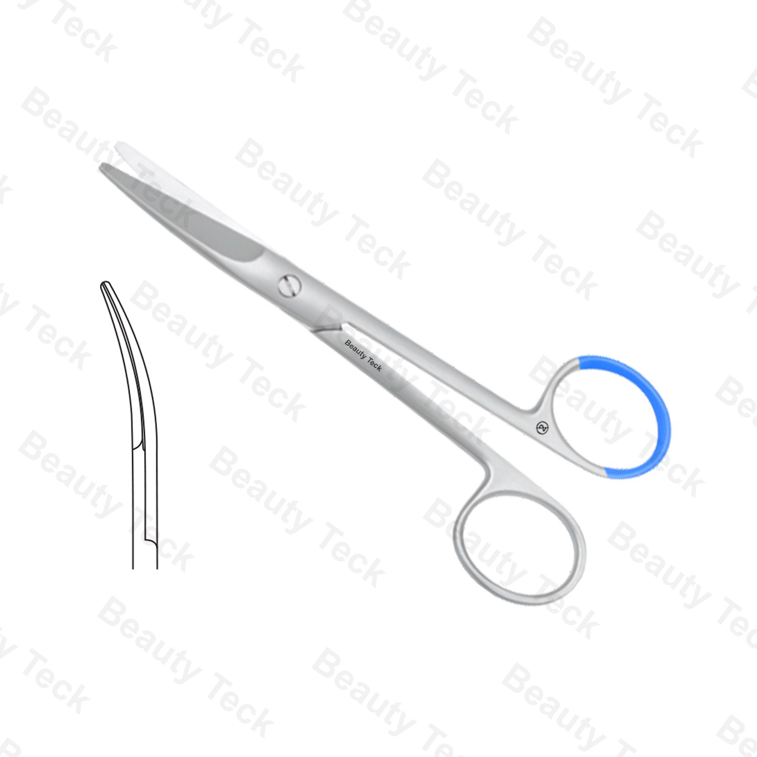 Single Use Surgical Scissors Blunt/Blunt Curved