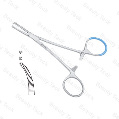 Single Use Halsted Mosquito Kocher Forceps 1x2 Teeth Curved