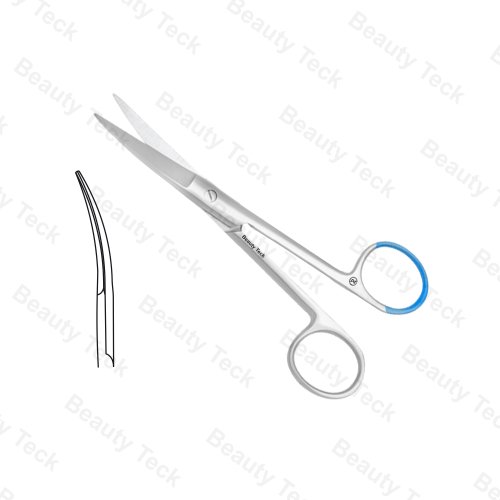 Single Use Surgical Scissors Sharp/Sharp Curved