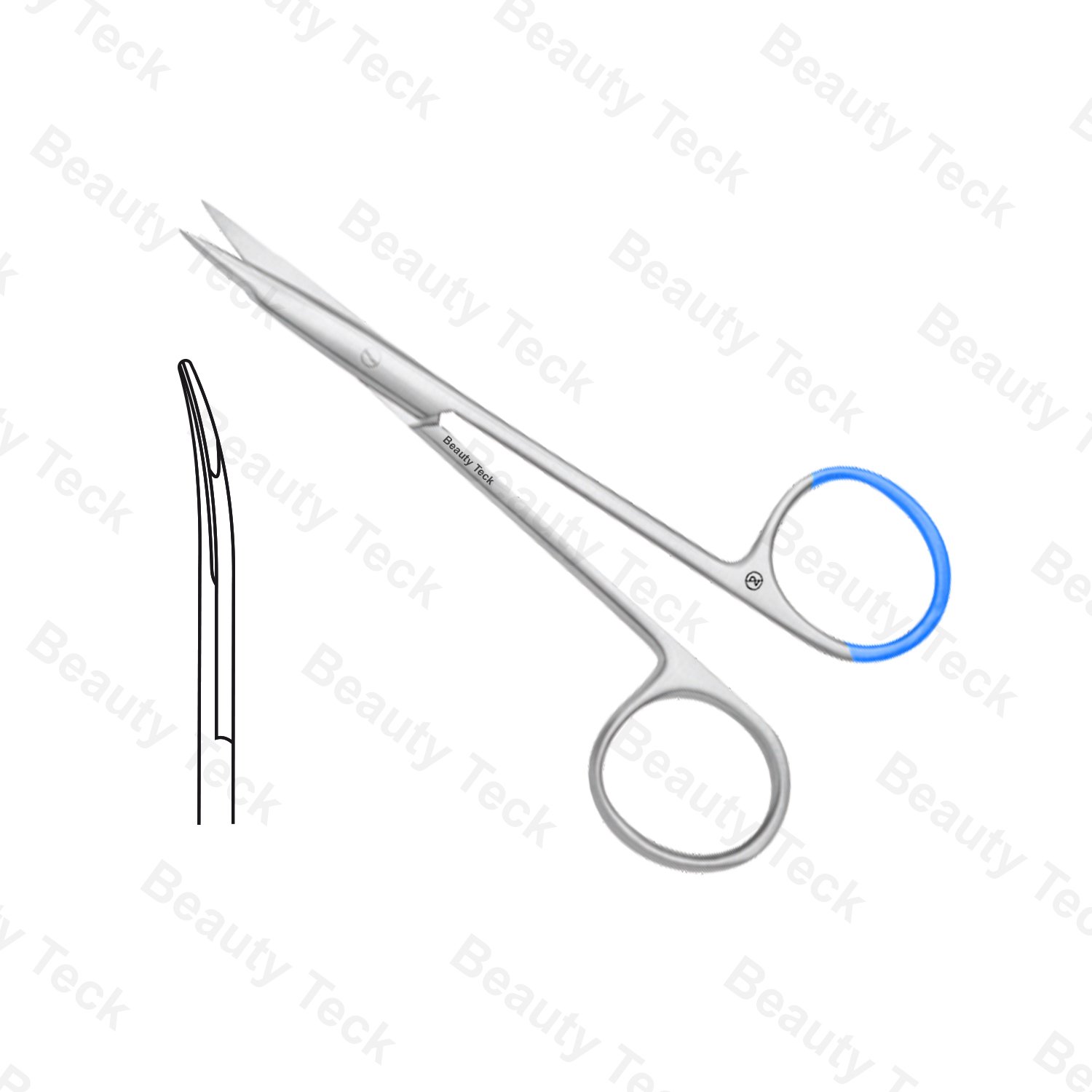 Single Use Reynolds Stevens Jameson Dissecting Scissors Fine Curved Sharp