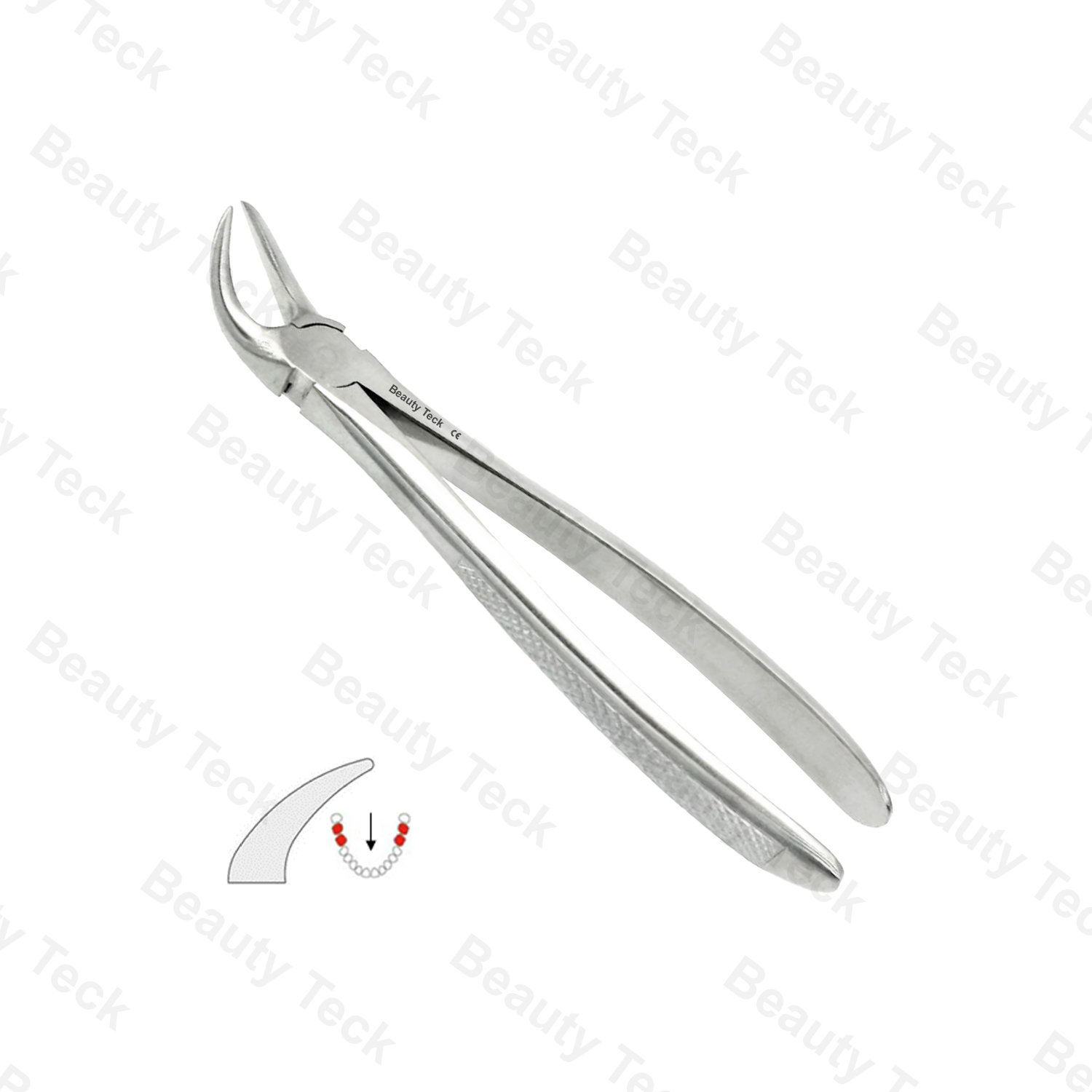 87 Lower Molars With Carious or Broken Crowns EF, Serrated EU