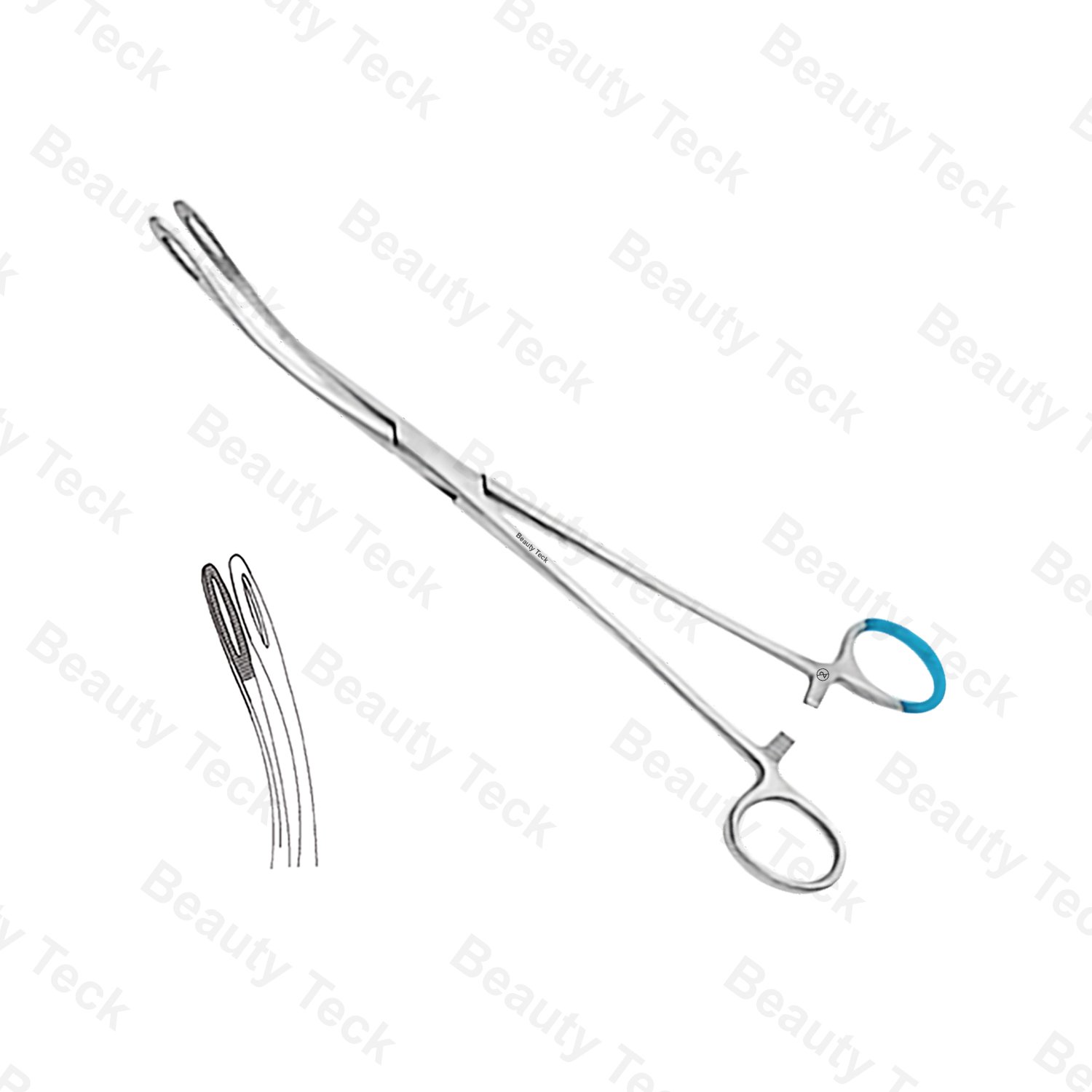Non Sterile Single-Use Instruments Foerster Sponge Holding Narrow Forceps Curved