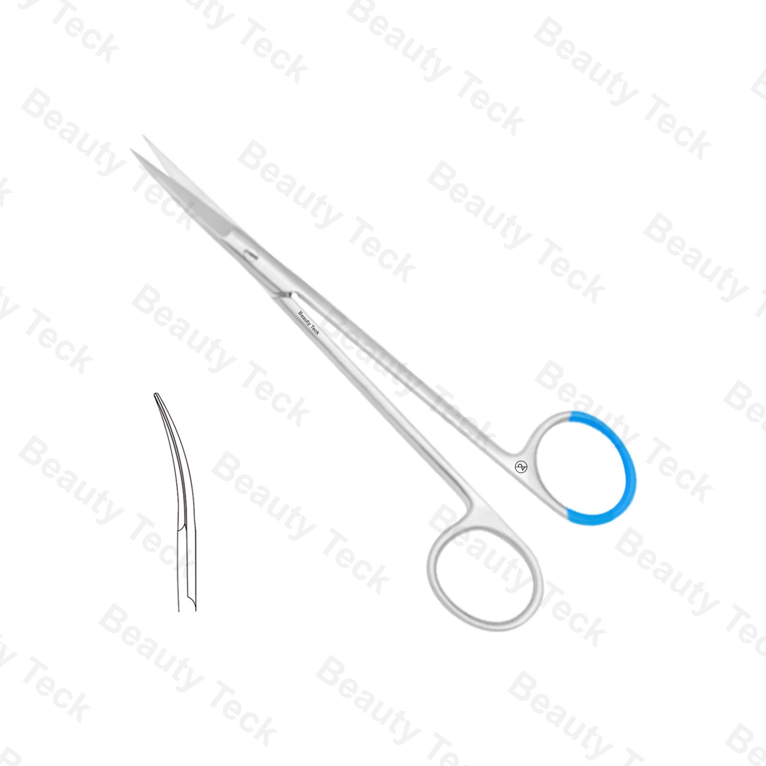 Non Sterile Single-Use Instruments Iris & Ligature Scissors Curved