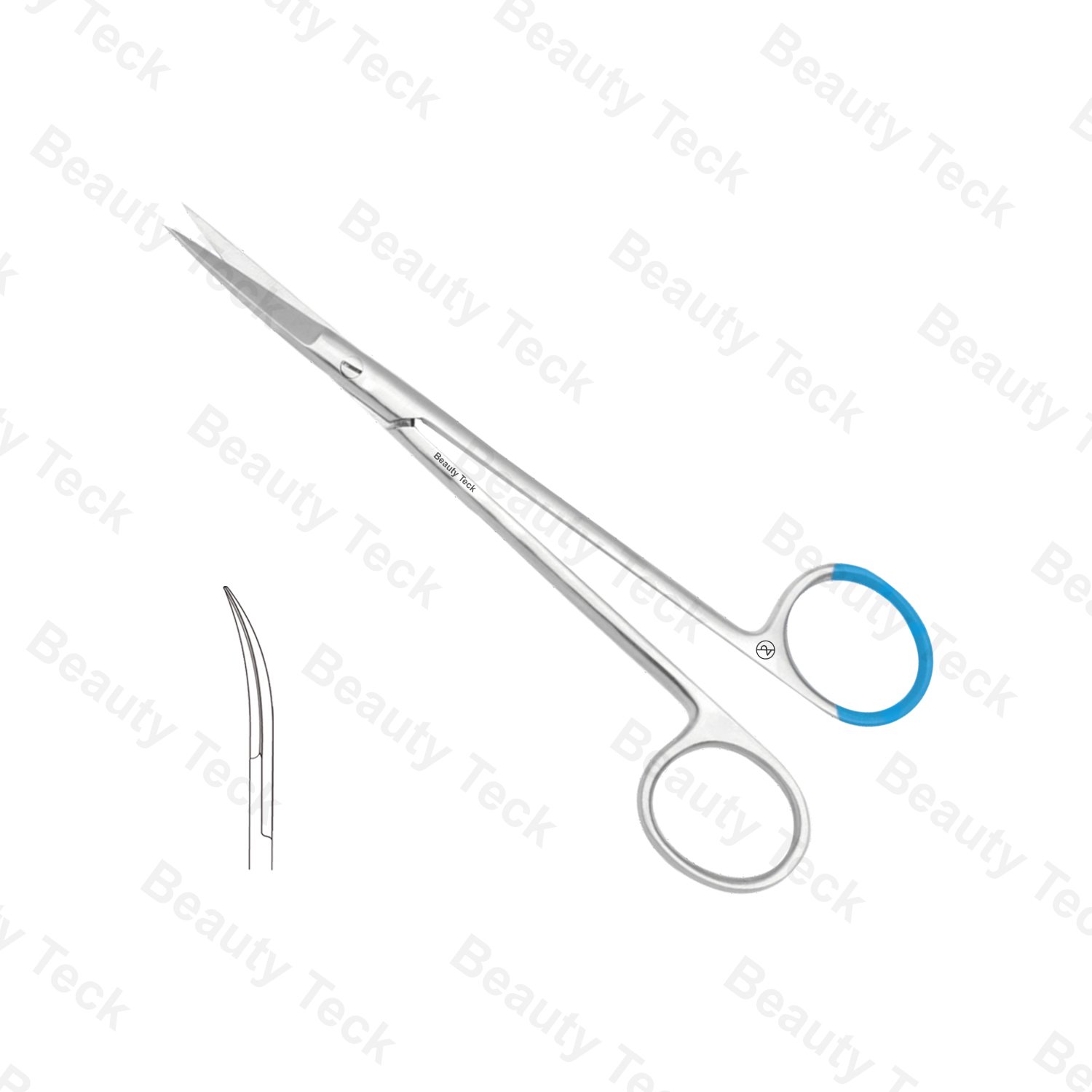 Non Sterile Single-Use Instruments Kelly Delicate Scissors Curved