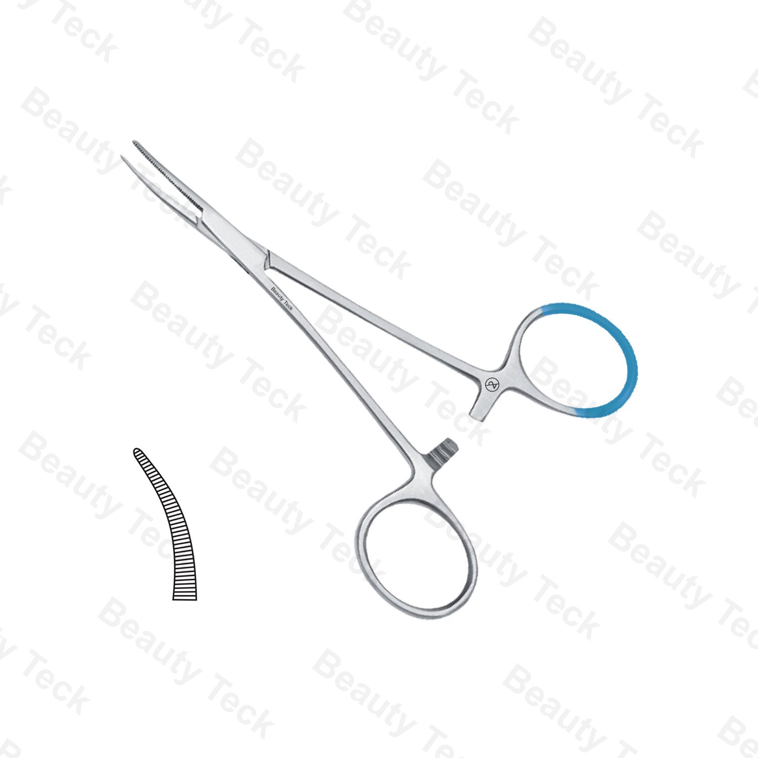 Non Sterile Single-Use Instruments Micro Mosquito Forceps Curved