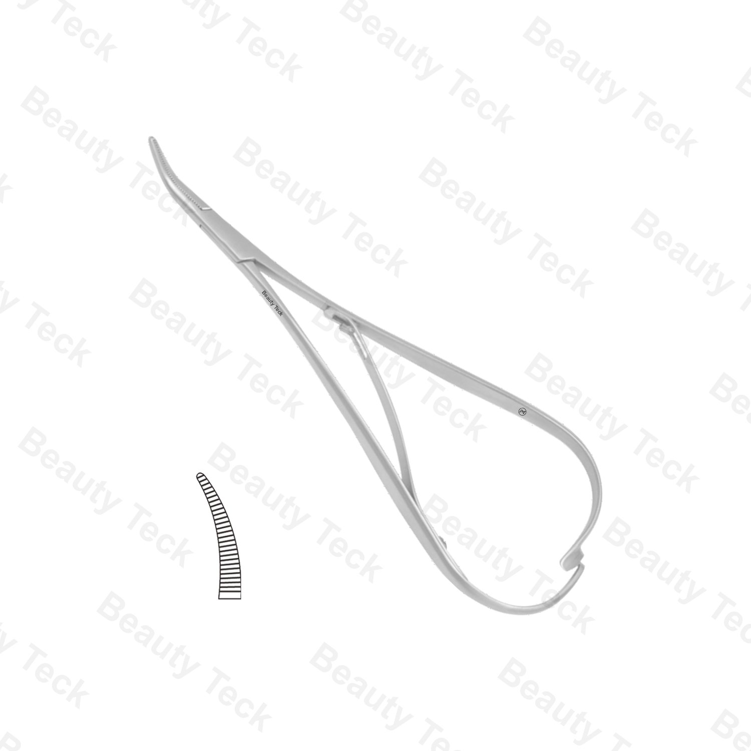 Non Sterile Single-Use Instruments Smaha Mathieu Mosquito Fine Point Needle Holder Curved