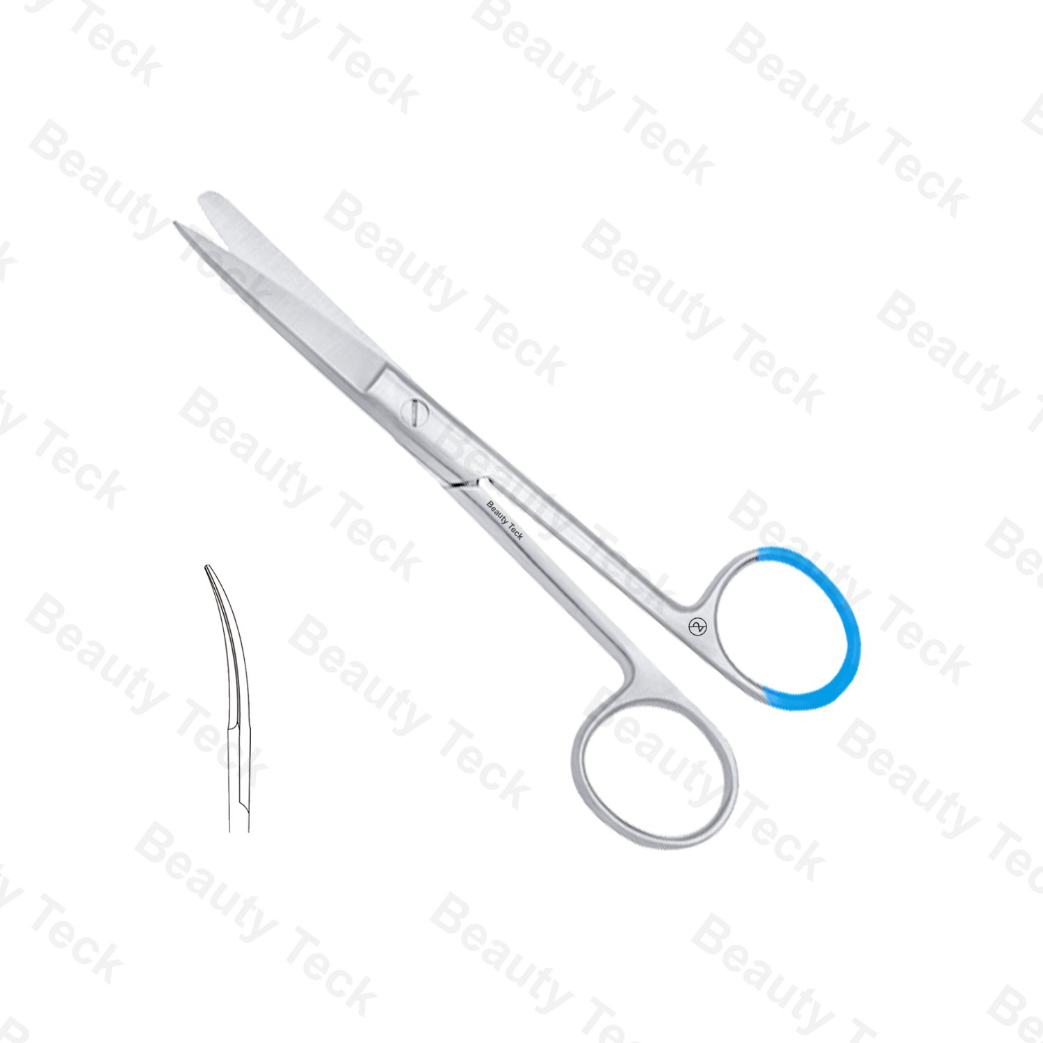 Non Sterile Single-Use Instruments Surgical Scissors Curved Sharp/Blunt