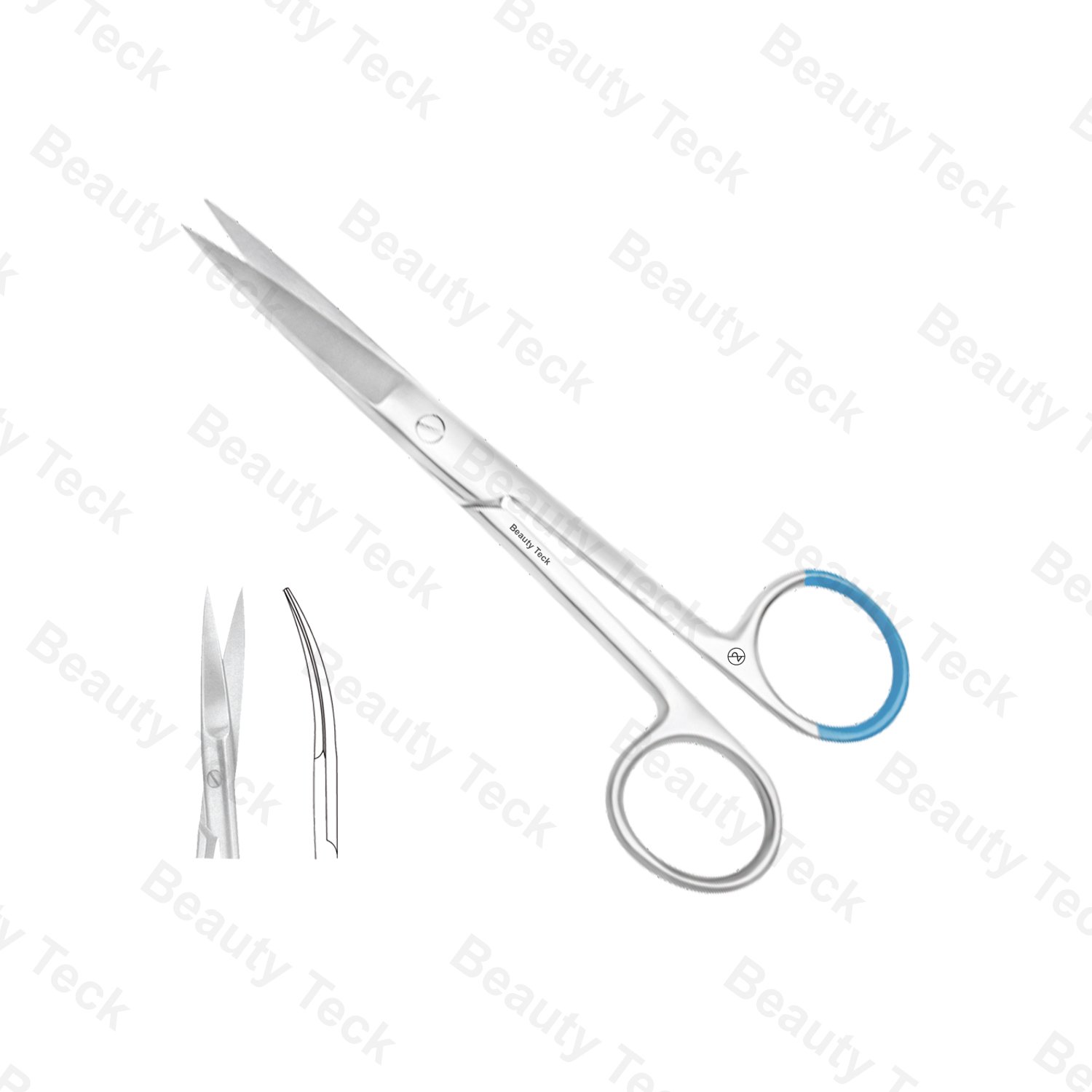Non Sterile Single-Use Instruments Surgical Scissors Sharp/Sharp Curved